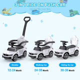Music-Infused Ride-On Car with Safety Bar for Toddlers and Kids