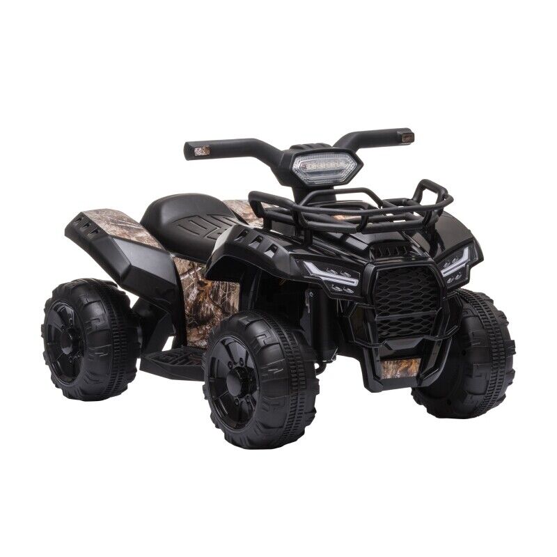 Music-Powered Black ATV for Kids Ages 18-36 Months