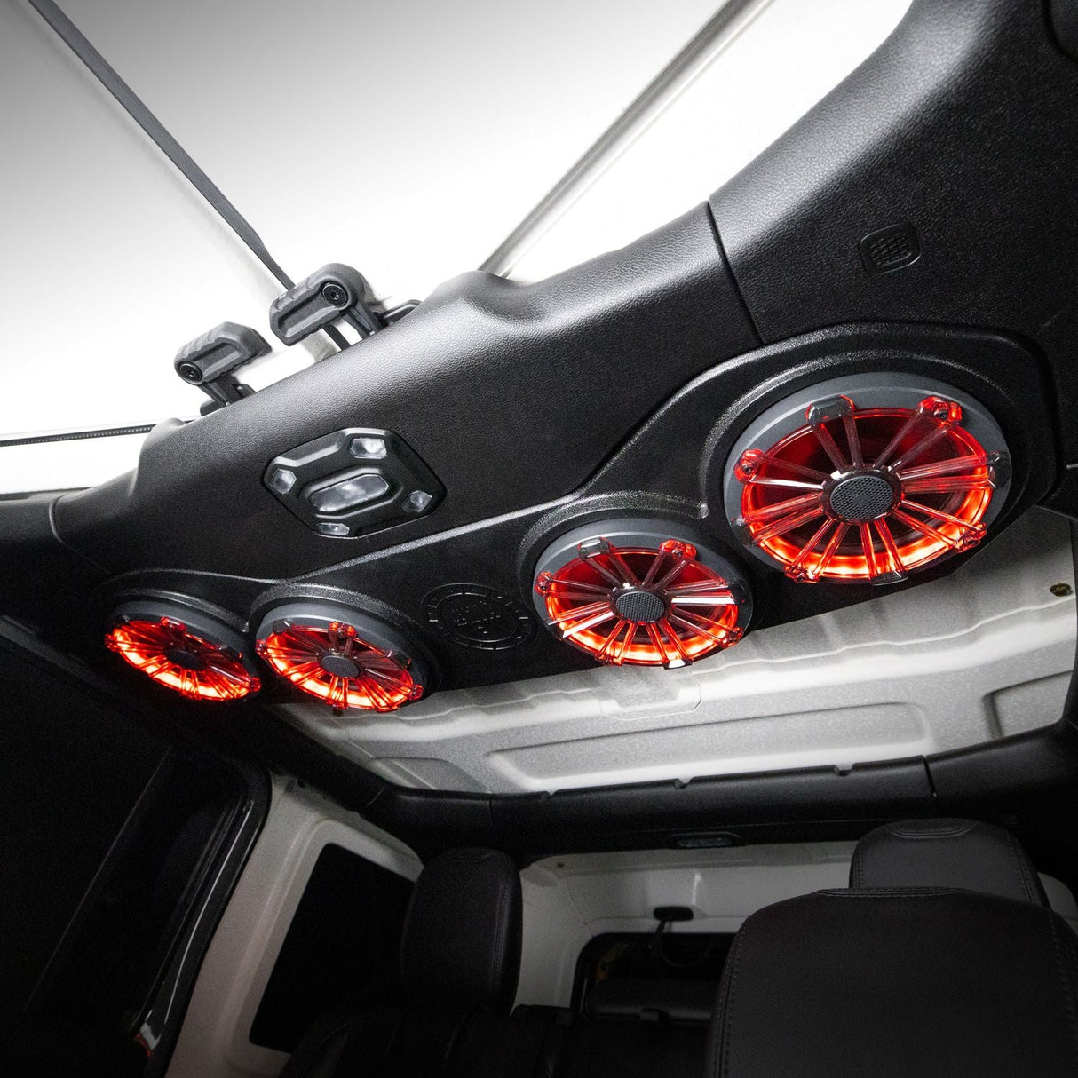 MB Quart Tuned Rear Soundbar with 8 Inch Coaxial Speakers, Enclosure, with RGB LED Lighting option I '18-'23 JL Wrangler/ '20-'23 JT Gladiator