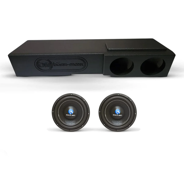 Nemesis Audio Bass Combo (2) NA8E v2 & (1) Box Chevy 07-18 Crew Cab Box Nemesis Audio
