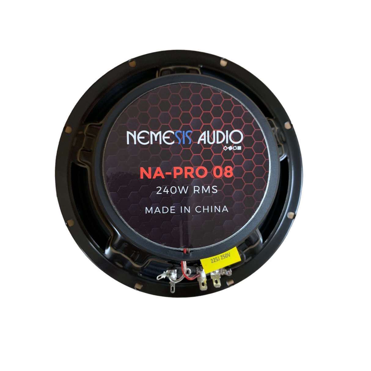 Nemesis Audio NA-PRO08 8" 240W Midrange Speaker with Built-in Bullet Tweeter 4-Ohm (Single) Nemesis Audio