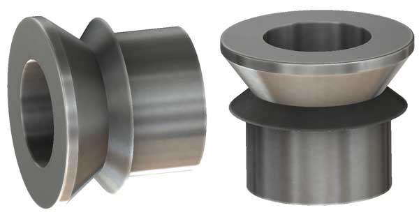 3/4" to 9/16" High Misalignment Spacer Zinc Plated Steel 1 5/8 Inch Mounting Width Pair