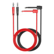 4mm Banana Plug to Test Hook Clips Test Leads 1 red + 1 Black TekShack