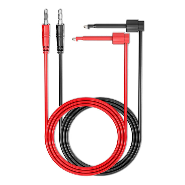 4mm Banana Plug to Test Hook Clips Test Leads 1 red + 1 Black TekShack