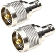 RF Coaxial Adapter BNC Female to UHF Male PL-259 Connector TekShack