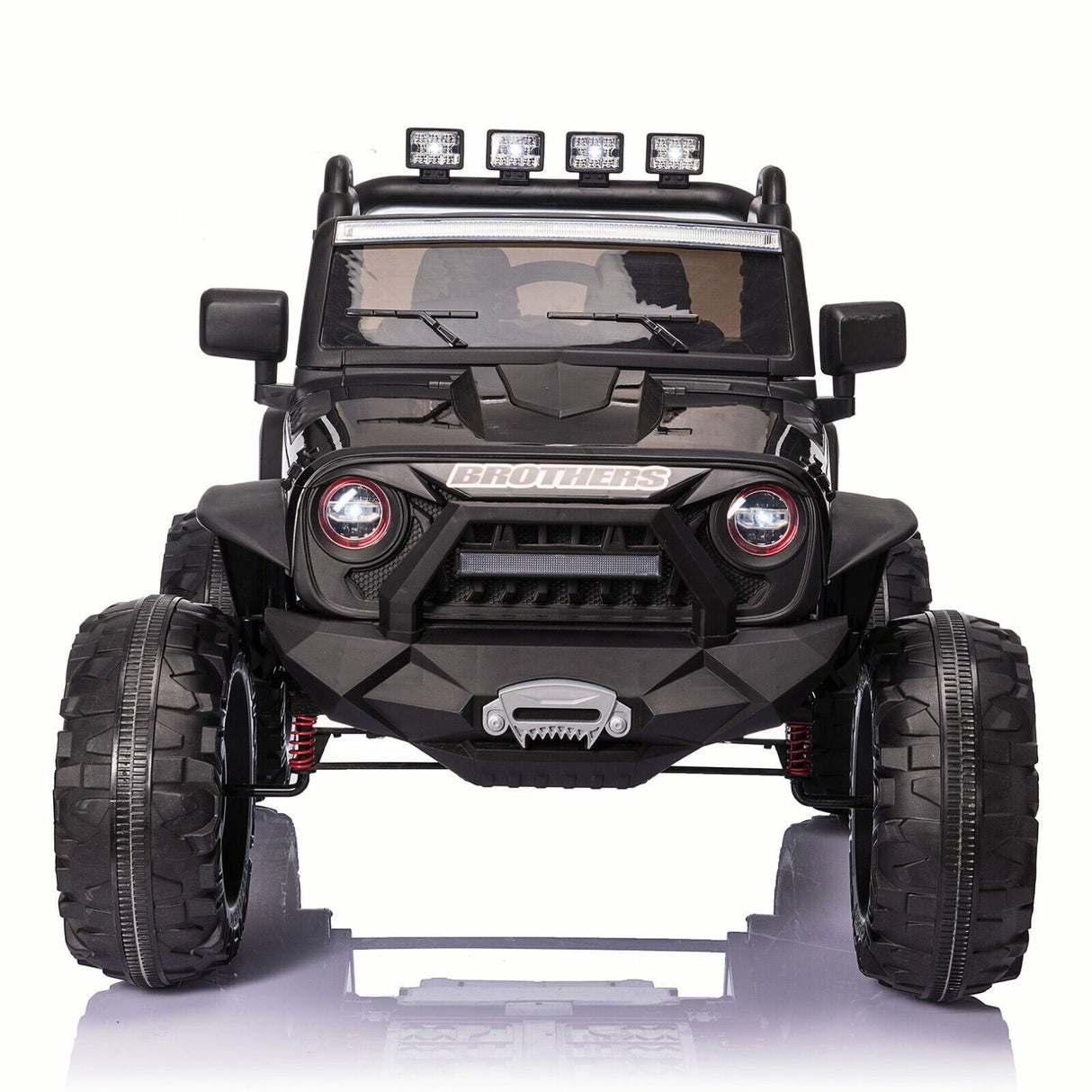 24V Electric Ride On Jeep Toy Car with USB, Bluetooth, and Remote Control for Kids