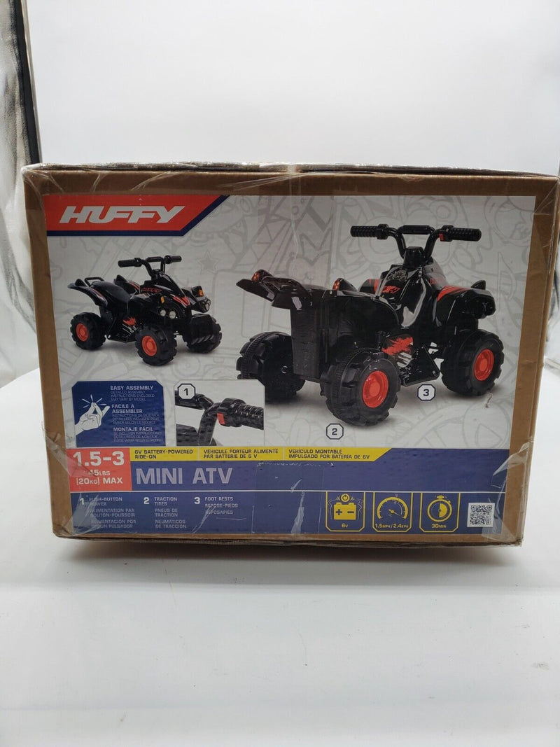 New Huffy Mini Quad ATV 6V Battery Powered Ride-On for Ages 1.5-3 Years