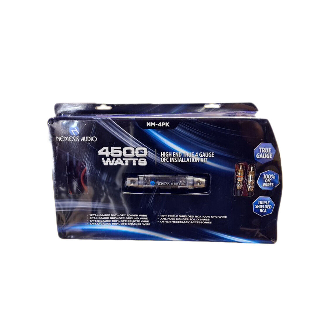 Nemesis Audio NM-4PK 100% OFC 4G Amp Kit Nemesis Audio