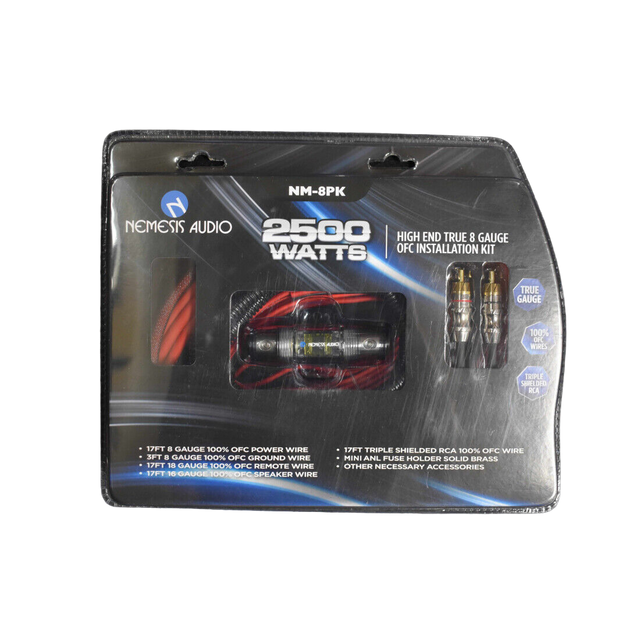 Nemesis Audio NM-8PK 100% OFC 8G Amp Kit Nemesis Audio