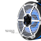 NXL 8" Neodymium Marine and Powersports Towers with Built-in Passive Radiator, 1" Driver and LED RGB Lights 180 Watts Rms