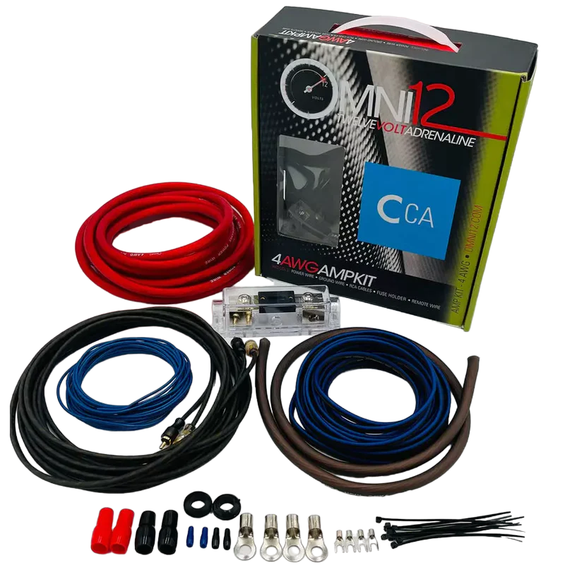 Omni12 4G 4GA CCA Installation Kit for Car Audio Amplifiers Omni12