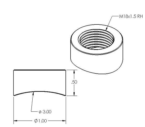 O2 Sensor Stainless Steel Weld Bung