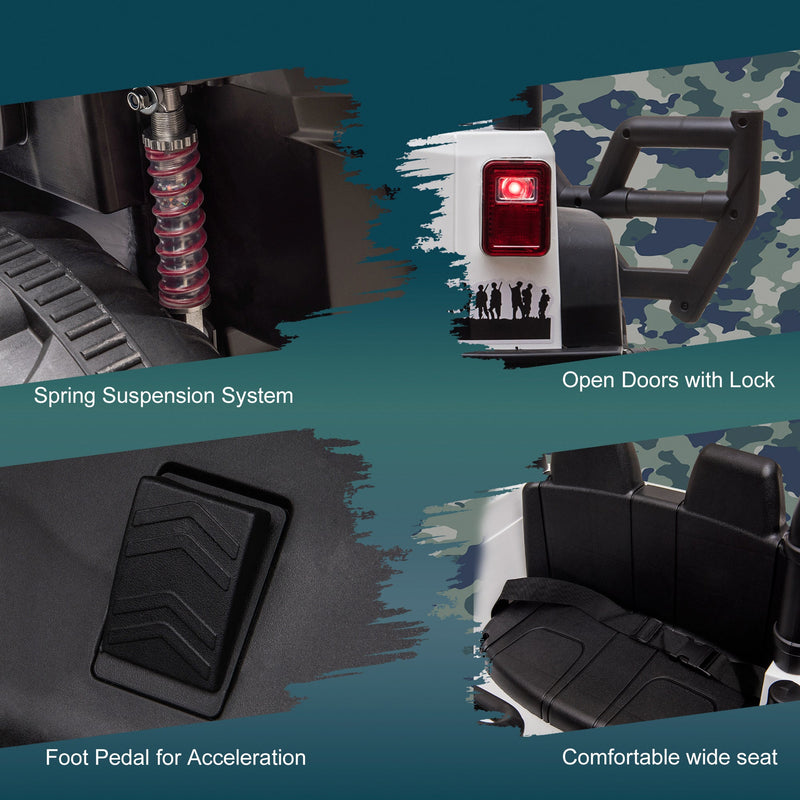 Electric Kids UTV Truck with Bluetooth Music and Dual Motors