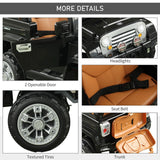 Off-Road Adventure 12V Battery-Powered Jeep Truck for Kids with Remote Control, MP3 Player, and Lights