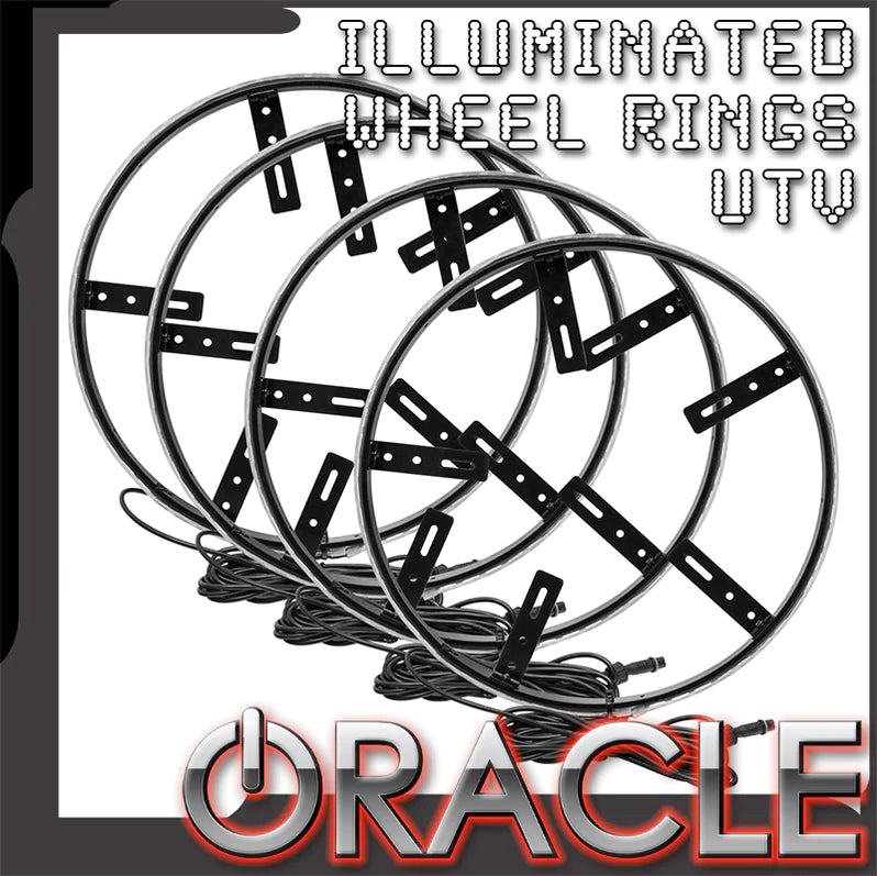ANNEAUX DE ROUE ILLUMINÉS À LED ORACLE LIGHTING - VÉHICULES UTV, ATV ET SXS