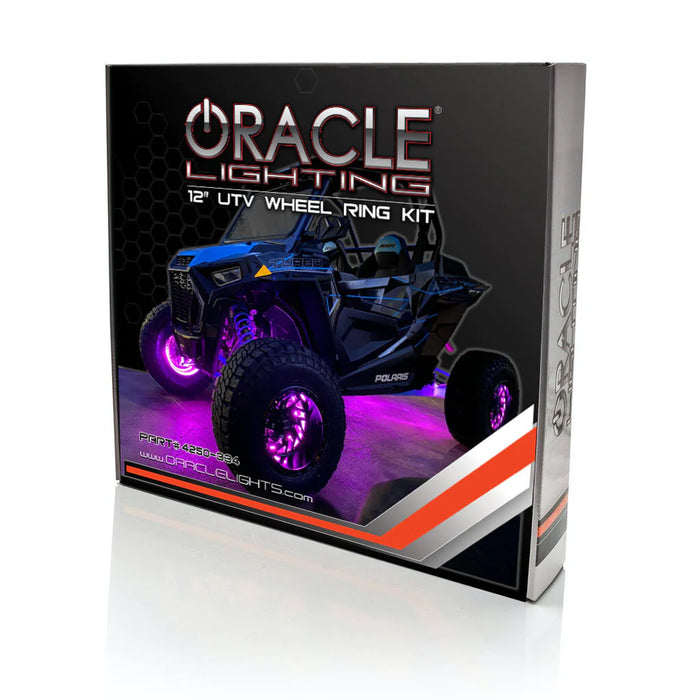 ANNEAUX DE ROUE ILLUMINÉS À LED ORACLE LIGHTING - VÉHICULES UTV, ATV ET SXS