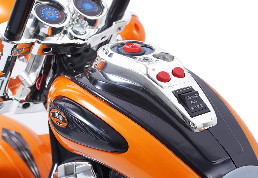 Orange 1-3 Year Old Kids' Motorcycle with Wheels