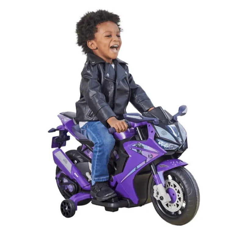 Panther Power Motorcycle Ride-On for Kids Ages 3+ Up to 65lbs