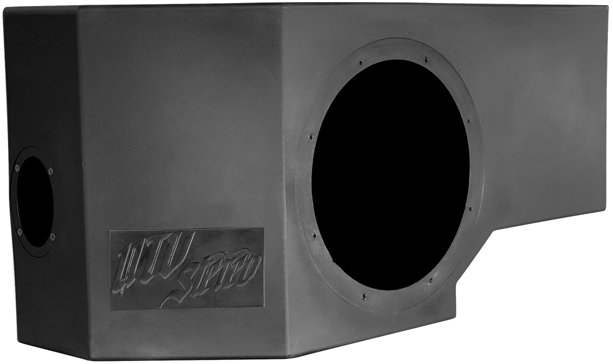 Can-Am® Defender HD11 Vented 10" Rear Passenger Subwoofer Enclosure Unloaded | UTVS-DEF2-VENC-PASS-10-REAR UTV Stereo