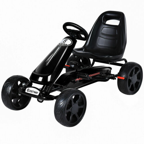 Pedal-Powered Go Kart for Kids - 4 Wheel Racer Stealth - Perfect Christmas Gift