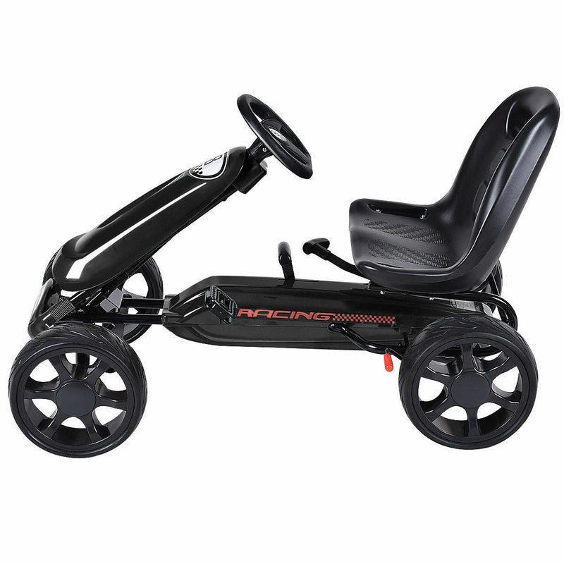 Pedal-Powered Go Kart for Kids - 4 Wheel Racer Stealth - Perfect Christmas Gift