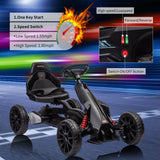 Pedal-Powered Go Kart for Kids with Safety Belt - Outdoor 4-Wheel Racer Toy