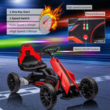 Pedal-Powered Go Kart for Kids with Safety Belt - Outdoor 4-Wheel Racer Toy