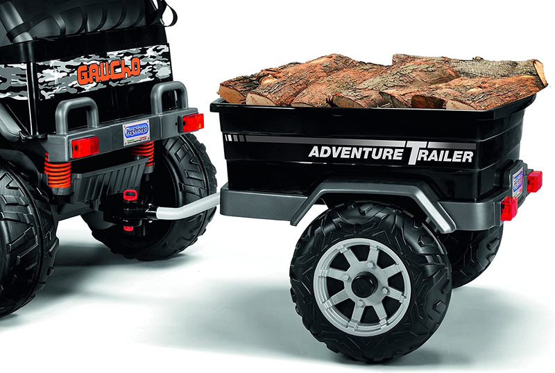 Peg Perego Adventure Trailer Ride On, Black - The Ultimate Outdoor Companion