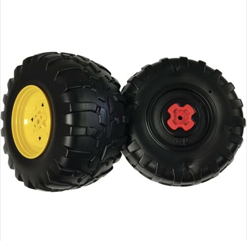 Peg Perego IAKB0534 John Deere Gator Hpx Rear Wheels Ride On (Pack of 2), Black - Replacement Wheels for Your Little One's Adventure Vehicle