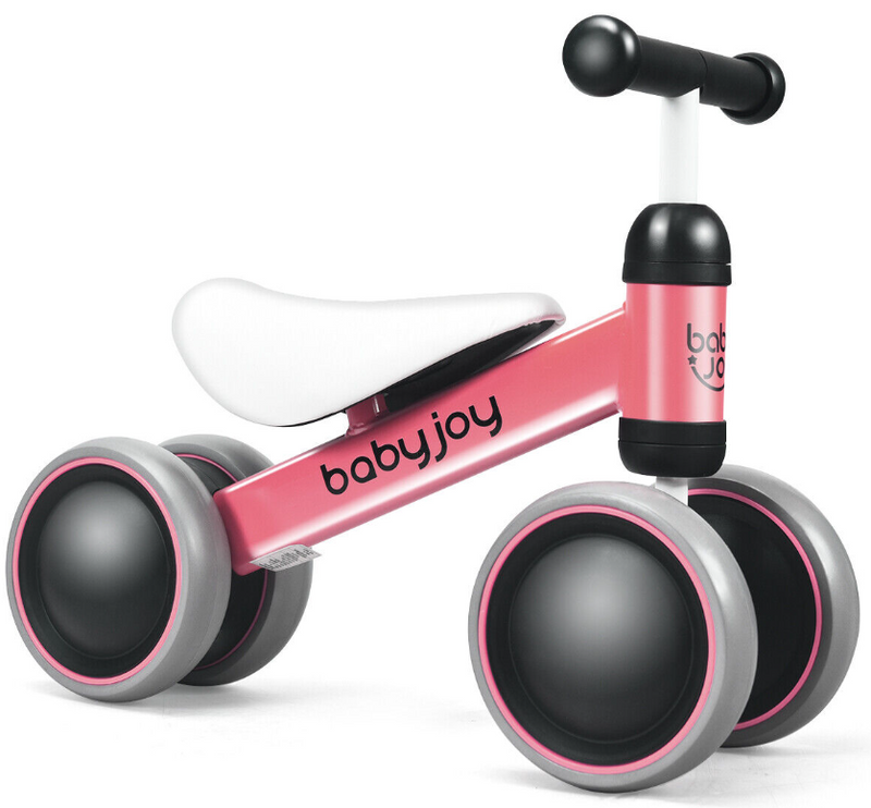 Pink Children's Balance Bike - No Pedals, Perfect for Toddlers to Learn and Play