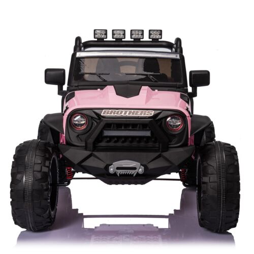 PINK Kids 24V Ride On Car Truck with Remote Control and 400W Electric Power
