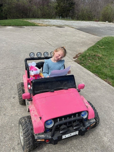24 Volt 2 Seater 4x4 Electric Ride On Jeep Style Rubber Tires Fully Loaded Truck UTV ATV For Kids W/Magic Cars® Wireless Parental Control