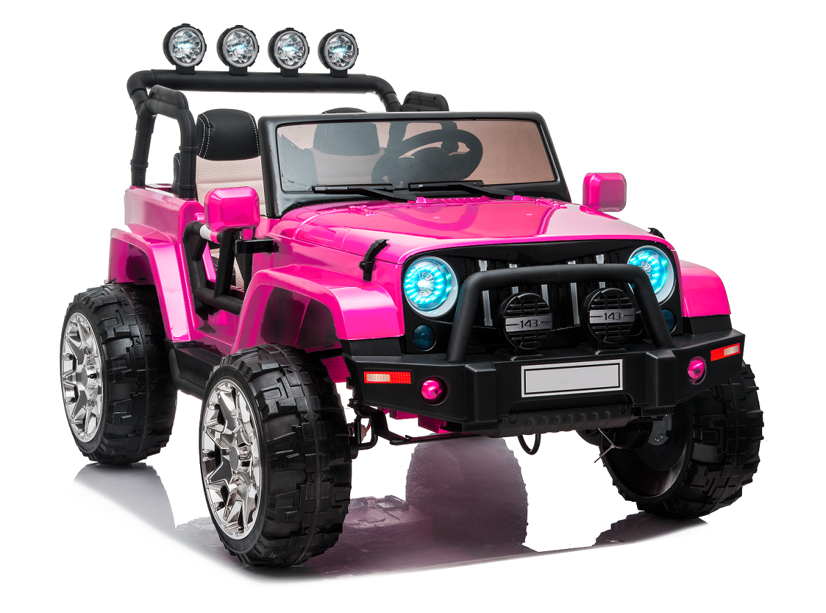 24 Volt 2 Seater 4x4 Electric Ride On Jeep Style Rubber Tires Fully Loaded Truck UTV ATV For Kids W/Magic Cars® Wireless Parental Control