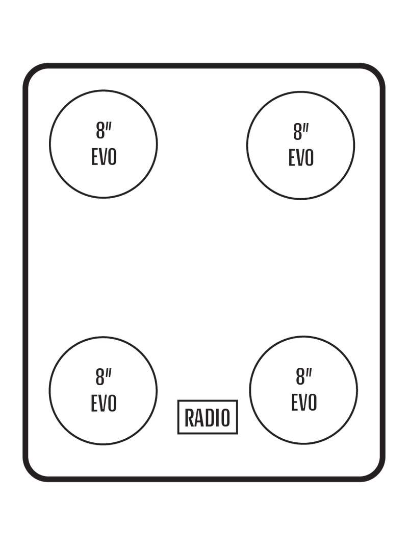 2016+ Honda Pioneer 1000-5 Stereo Tops (4-Door)