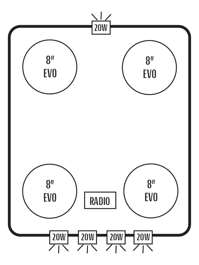 2016+ Honda Pioneer 1000-5 Stereo Tops (4-Door)