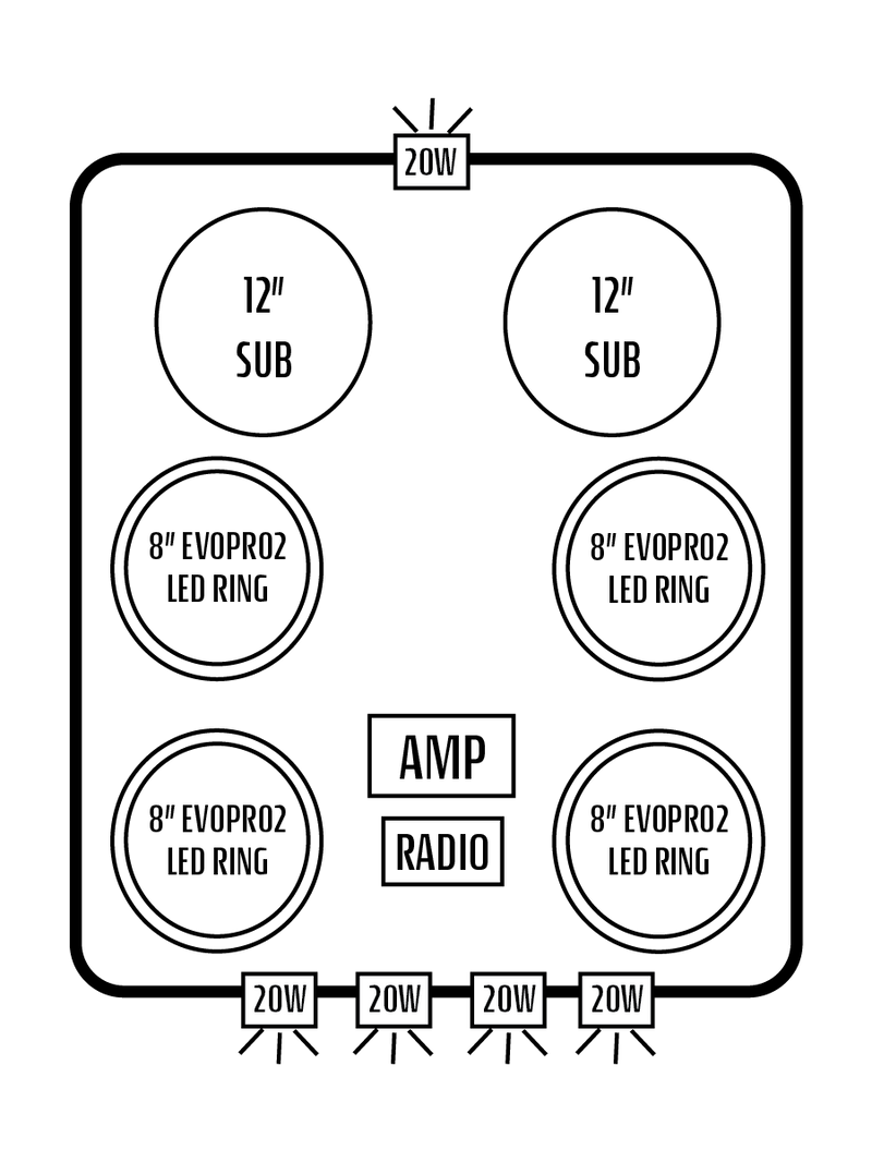 2016+ Honda Pioneer 1000-5 Stereo Tops (4-Door)
