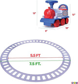 Play22 Electric Ride On Train Set with Tracks - Interactive Toy Train for Kids
