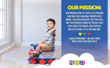 Play22 Electric Ride On Train Set with Tracks - Interactive Toy Train for Kids