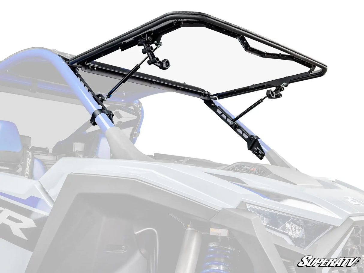 SuperATV Polaris RZR Pro R Scratch-Resistant Flip Windshield