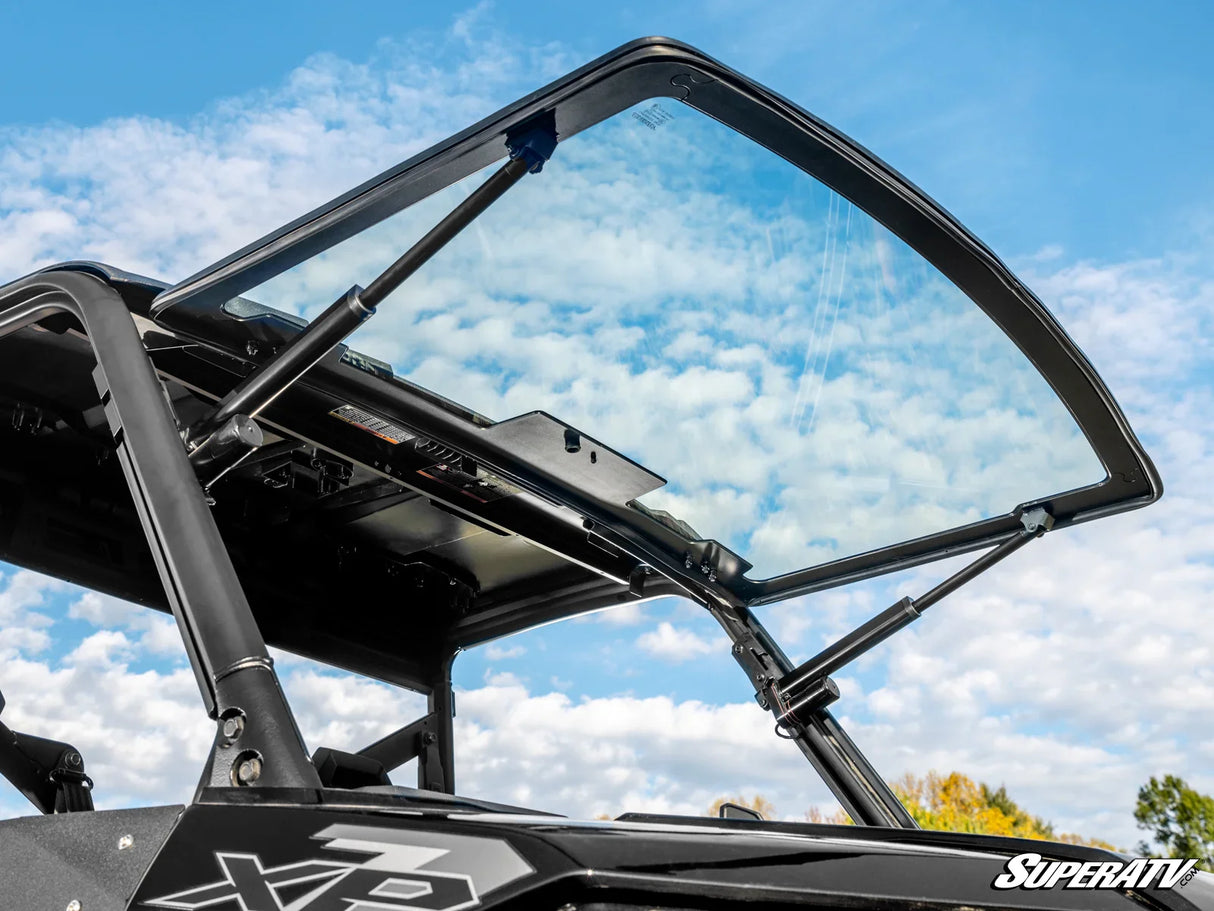 Polaris Ranger Kinetic MAXdrive Full Glass Power Flip Up Windshield