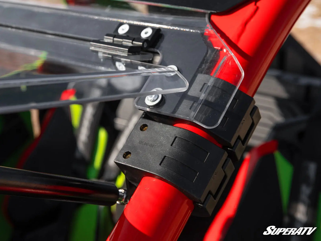 SuperATV Polaris RZR Pro R Scratch-Resistant Flip Windshield