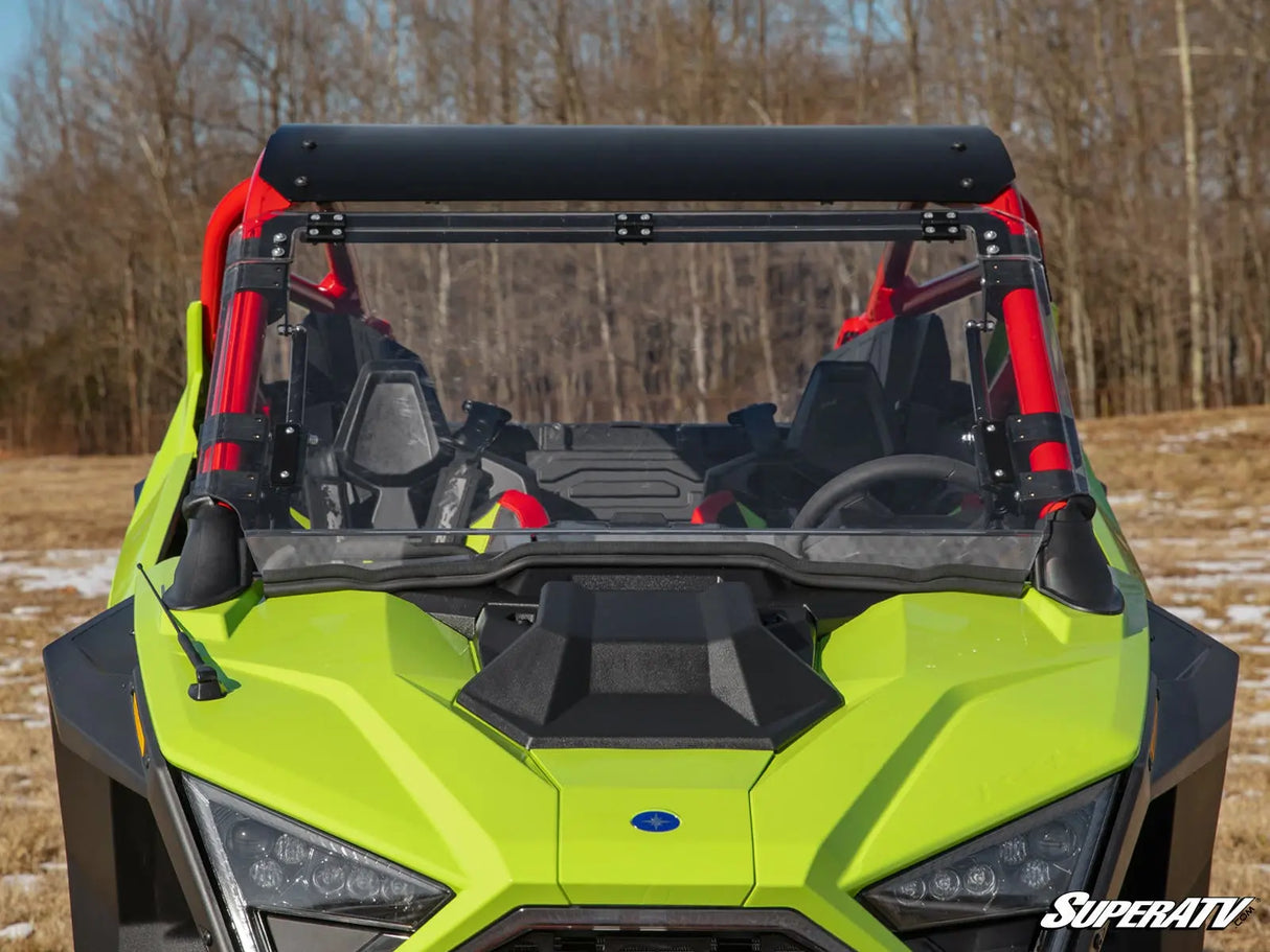 SuperATV Polaris RZR Pro R Scratch-Resistant Flip Windshield