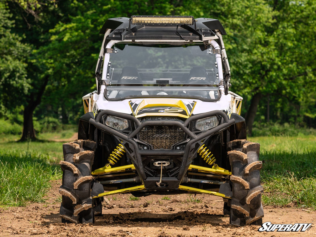 SuperATV Polaris RZR 570 Scratch Resistant Flip Windshield