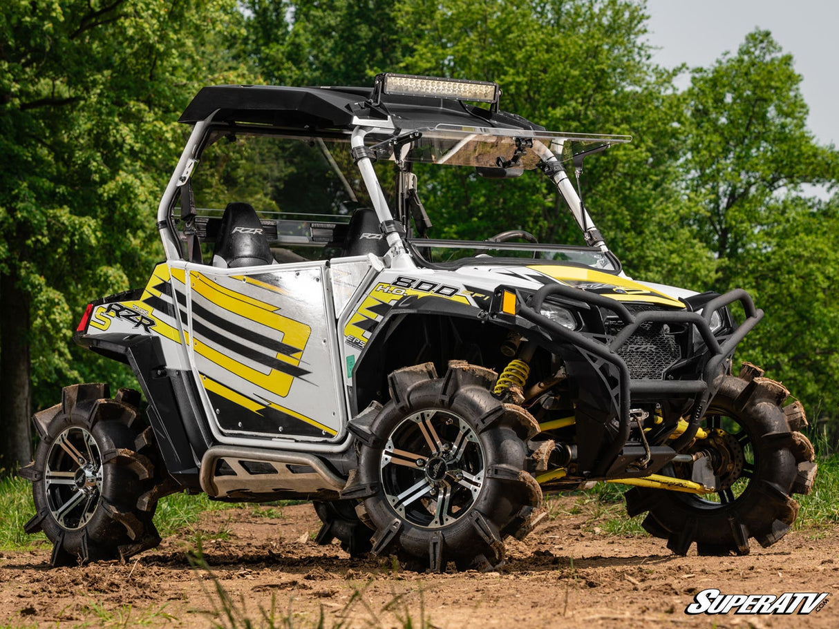 SuperATV Polaris RZR 570 Scratch Resistant Flip Windshield