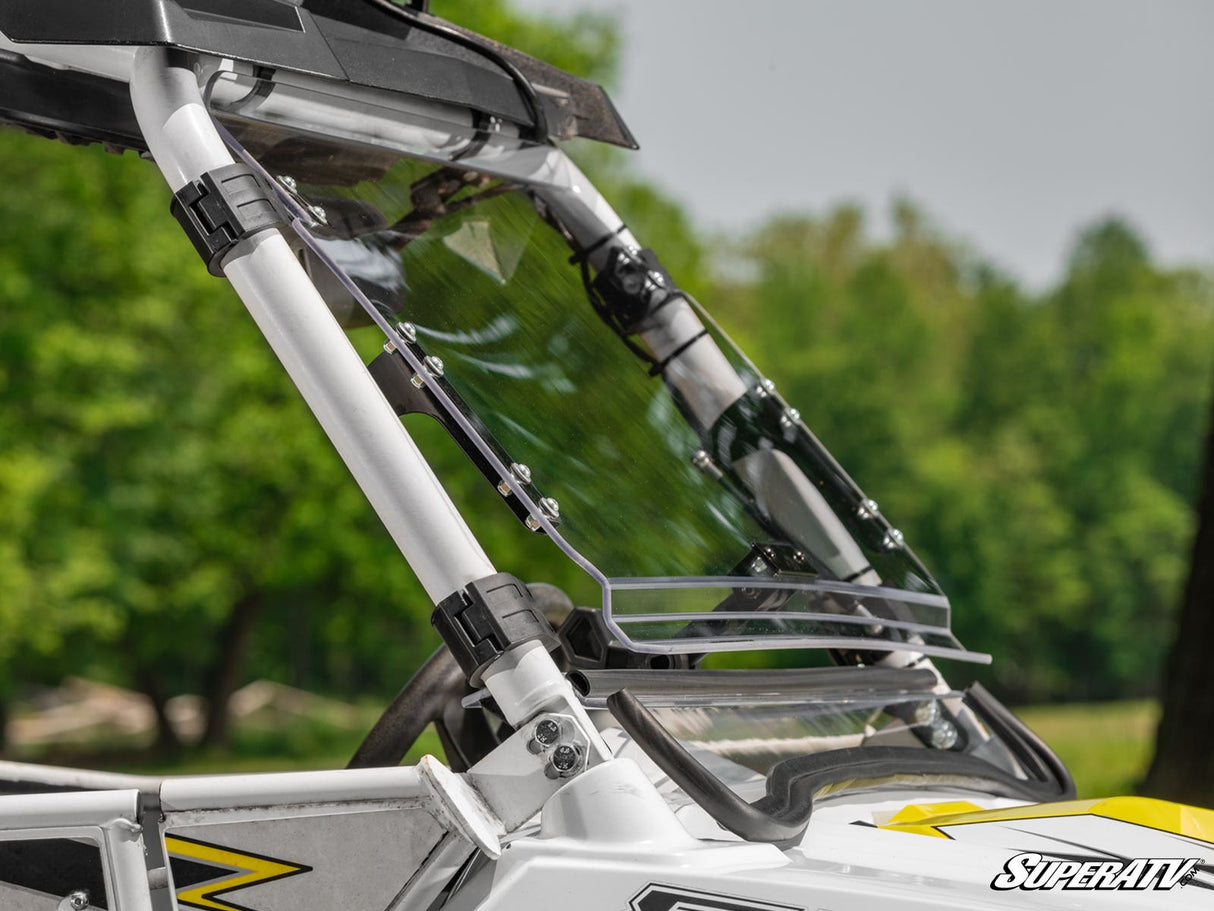 SuperATV Polaris RZR 570 Scratch Resistant Flip Windshield