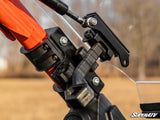 SuperATV Polaris RZR Pro R Scratch-Resistant Flip Windshield