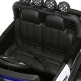 Police Car Truck for Kids with 12V Battery, 6 Wheels, LED Lights, Intercom, Siren, and Remote Control
