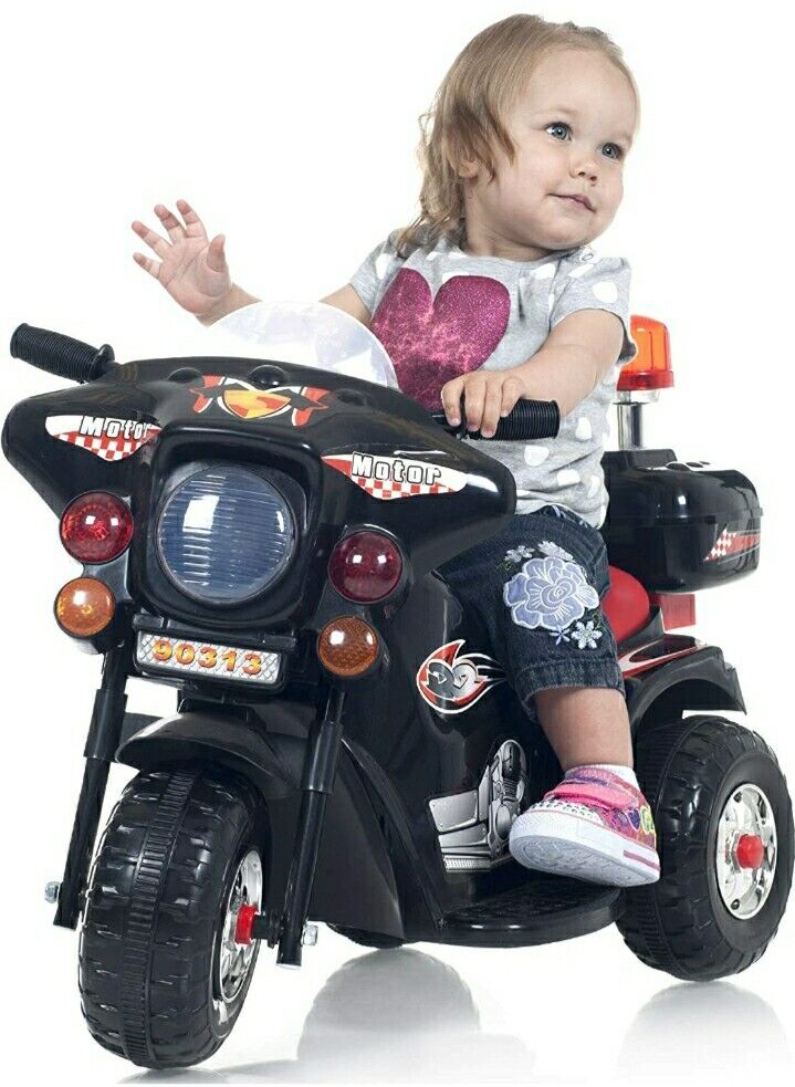 Police Electric Toy Motorcycle for Kids - 3 Wheels, Perfect for Christmas!