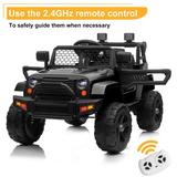 Police Jeep Ride-On Car for Kids with Remote Control and Big Hubs