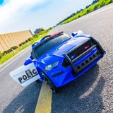 Police Ride On Car for Kids 3-7 Years with 3 Speeds and Remote Control - Blue